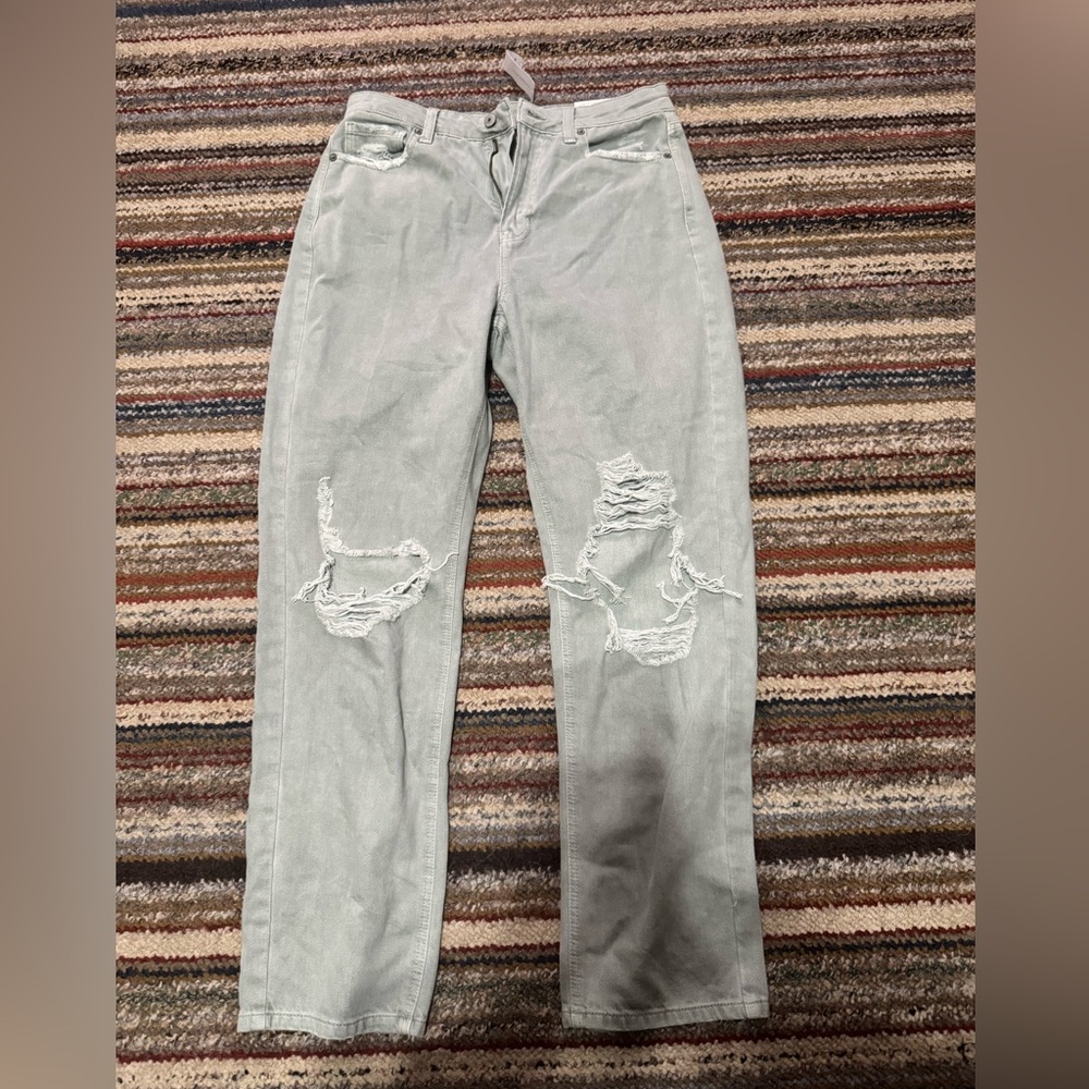 American Eagle Outfitters Light Green/Gray Jeans